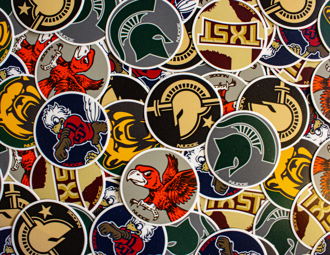 Michigan State Baylor Bowling Green Liberty Texas State Army West Point stickers