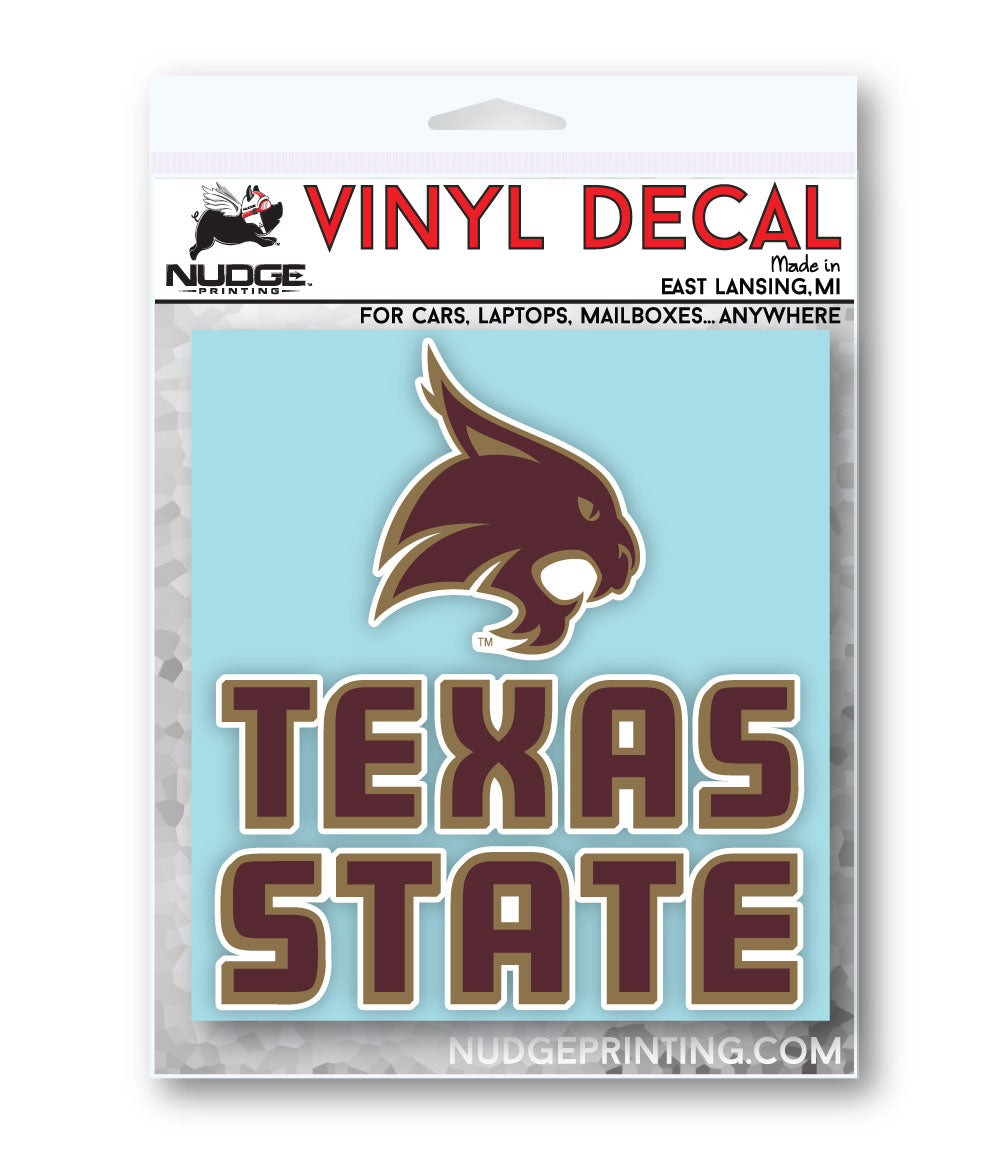 Texas State Decals from Nudge Printing