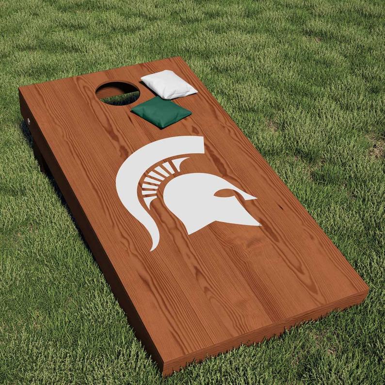 Michigan State Cornhole Decals - Nudge Printing
