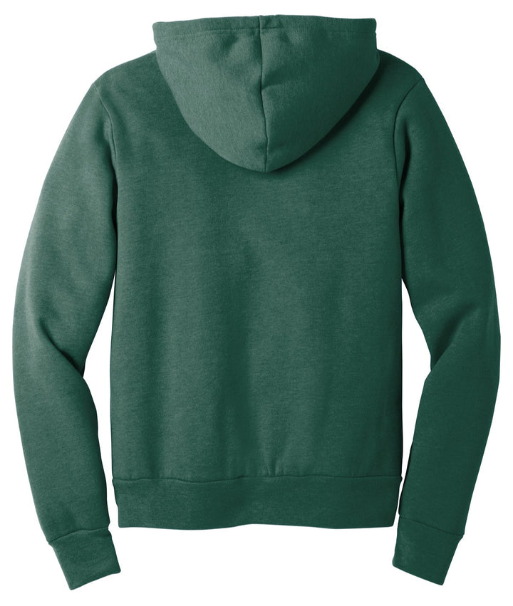 Back of Nudge Printing's Michigan State Green Hockey Hoodie