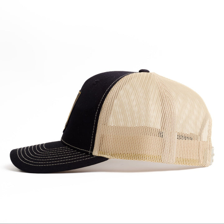Right side of West Point Black and Gold Trucker Hat