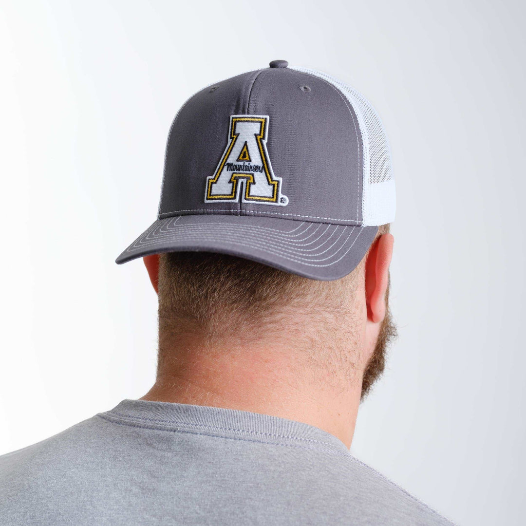 Backwards App State A Trucker Hat