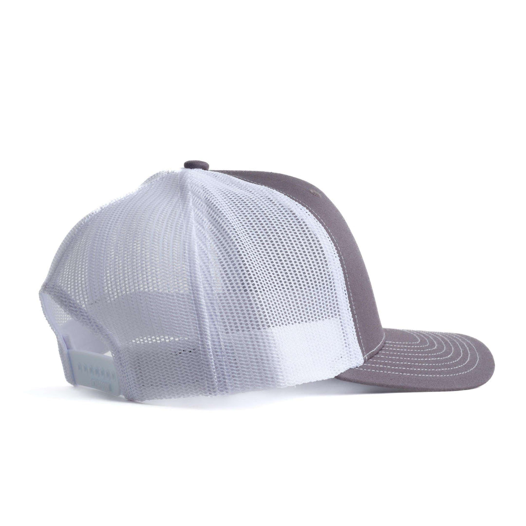 Side profile of App State trucker hat