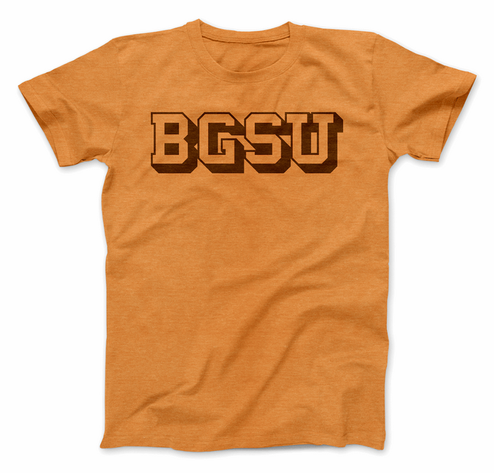 Bowling Green State University Vintage Block BGSU Logo T-shirt