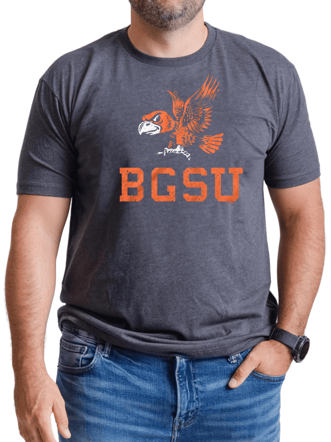 Bowling Green State University Falcons BGSU Vintage Logo T-shirt