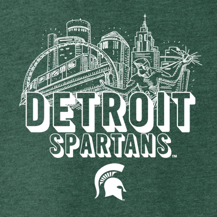 Detroit Spartans Green Crewneck Sweatshirt