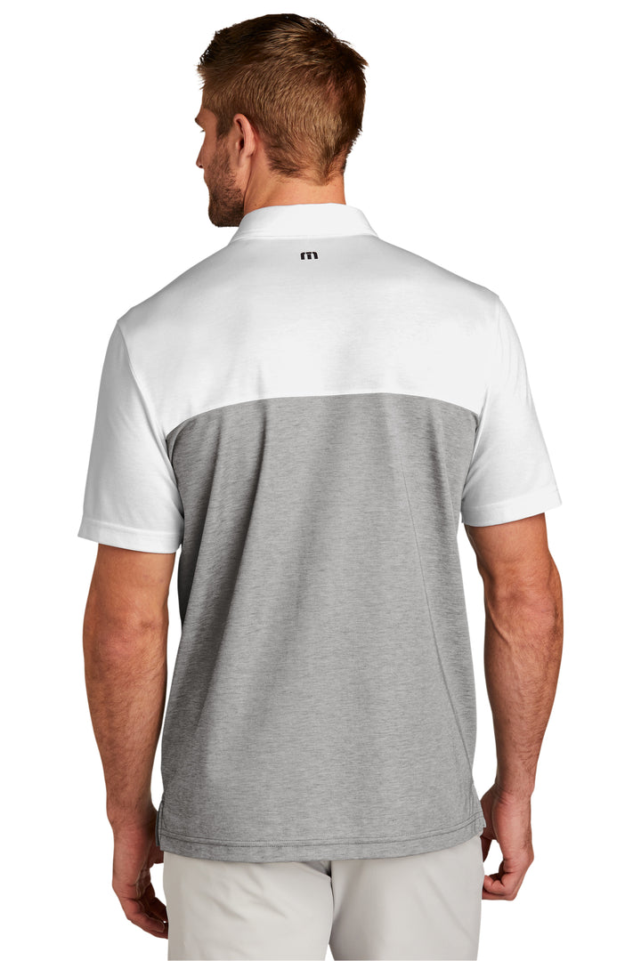 Detroit Spartans TravisMathew Grey and White Unisex Polo Back