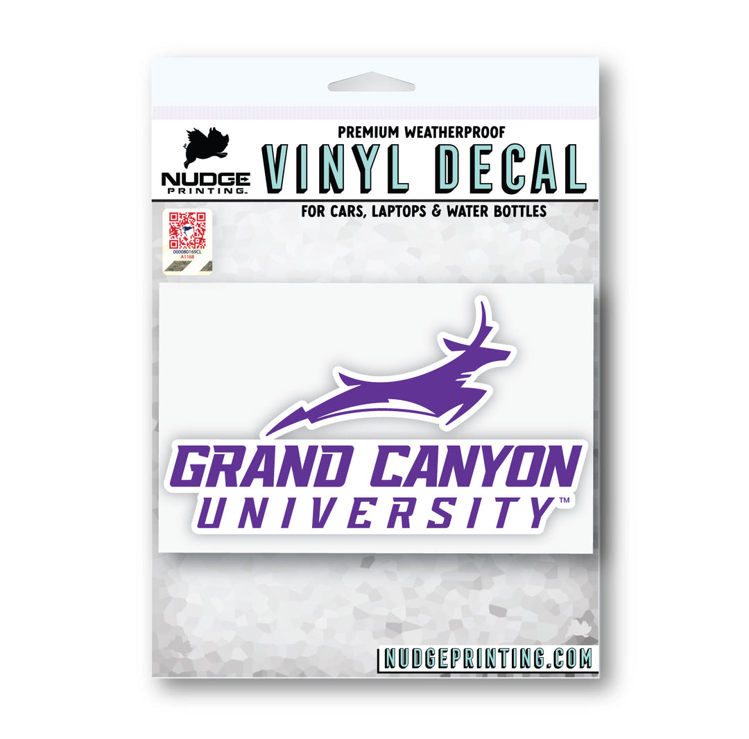 Grand Canyon University Full Logo Car Sticker Decal from Nudge Printing
