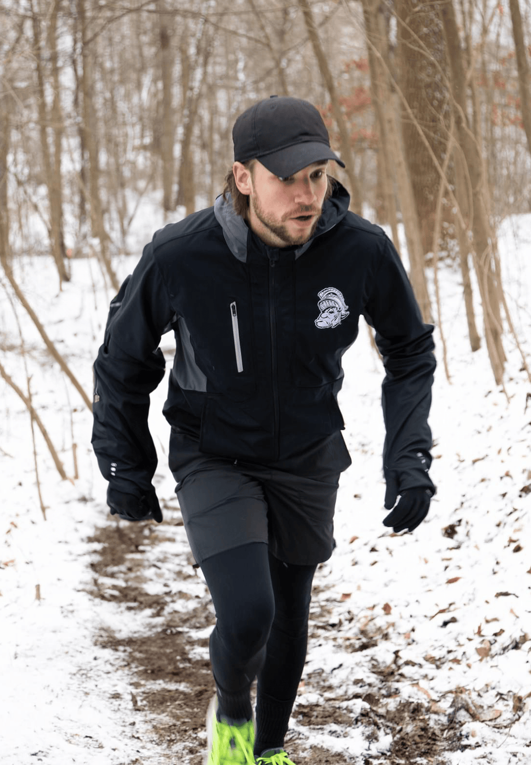 Lifestyle photo of Michigan State Jacket from Nudge Printing