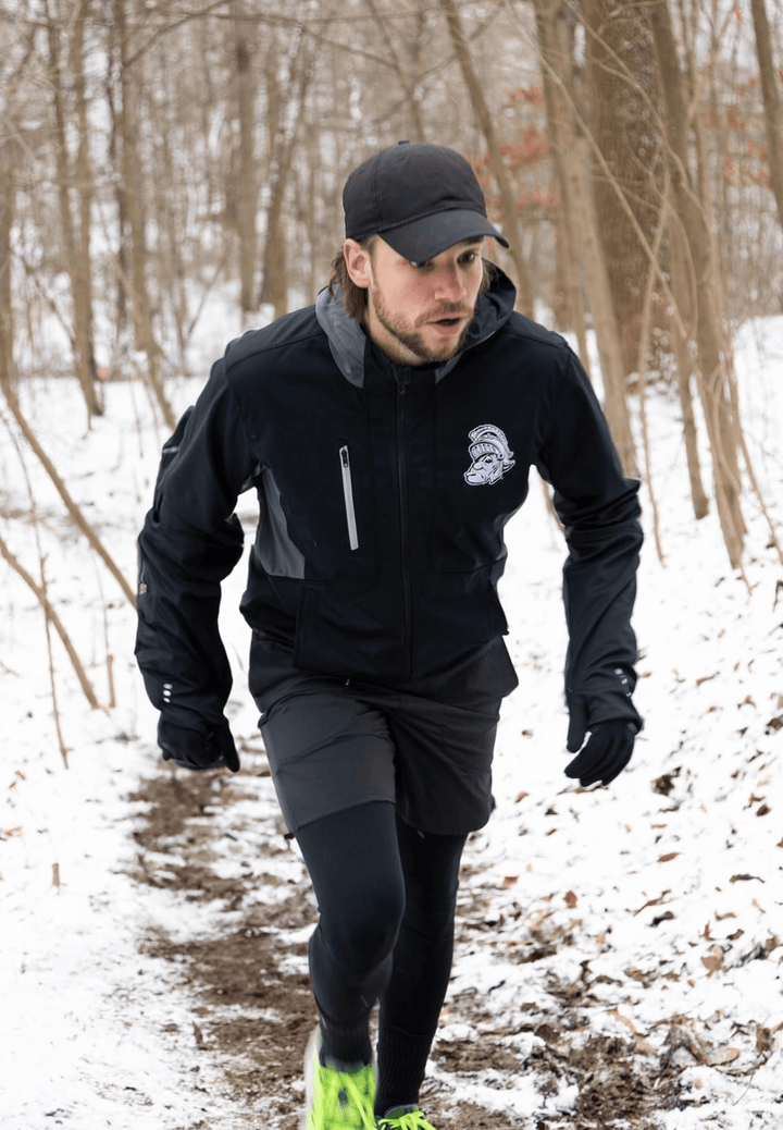 Lifestyle photo of Michigan State Jacket from Nudge Printing