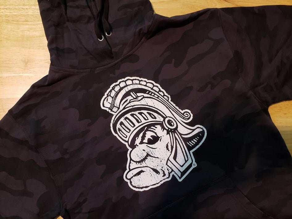 Gruff Sparty Camo Michigan State Sweatshirt Black