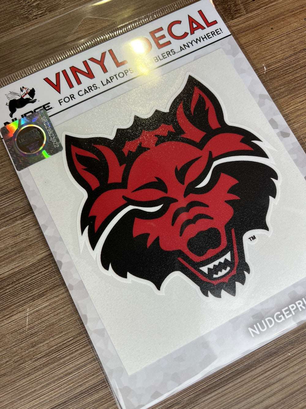 Arkansas State Red Wolf Decal for Water Bottle