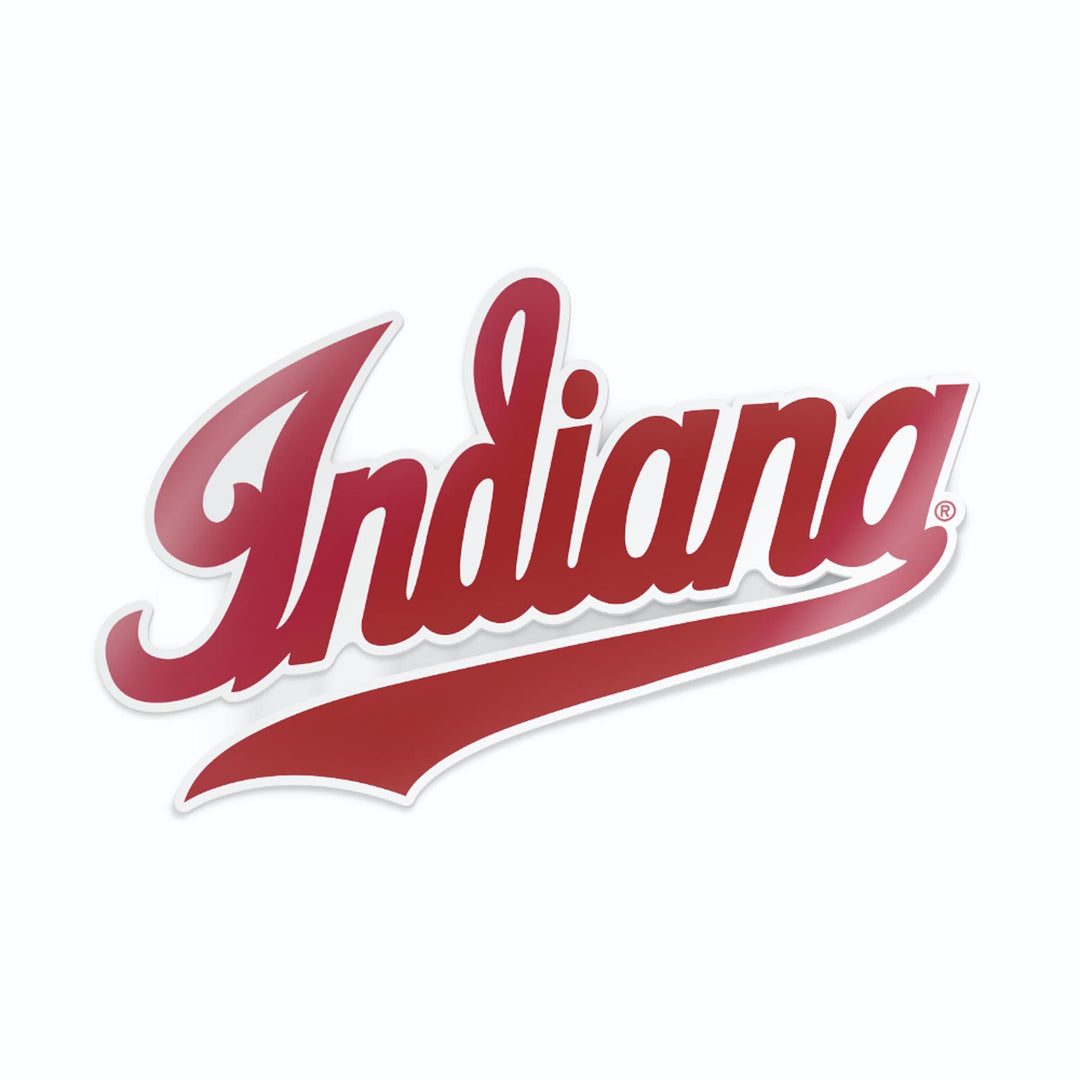 Indiana Script IU Sticker for the Indiana Hoosiers from Nudge Printing