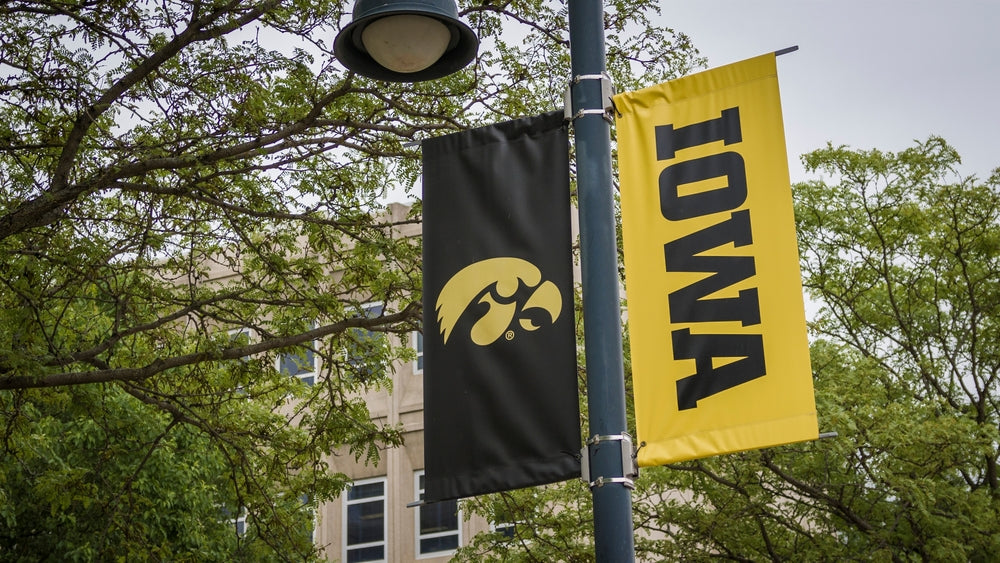 Iowa Hawkeyes Campus Flags