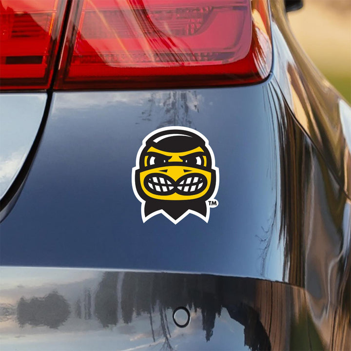 Iowa Herky Face Decal on Car