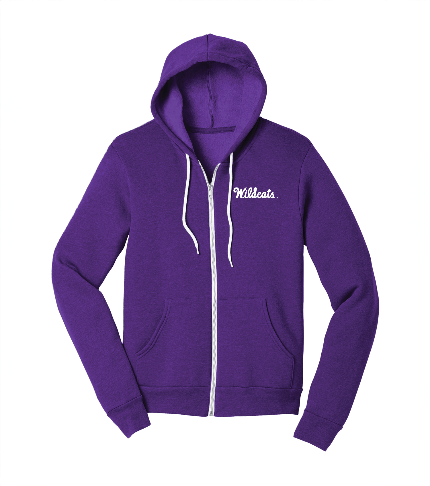Kansas State Purple Wildcats Full Zip Hooded Sweatshirt