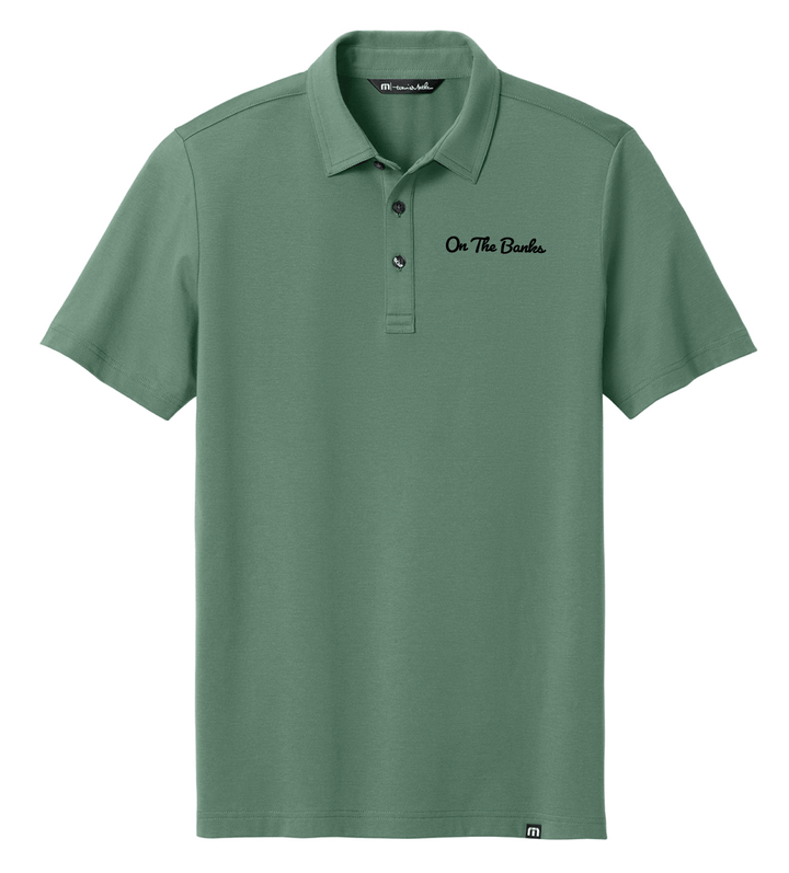 "On the Banks" Travis Mathew Glenview Solid Green Polo