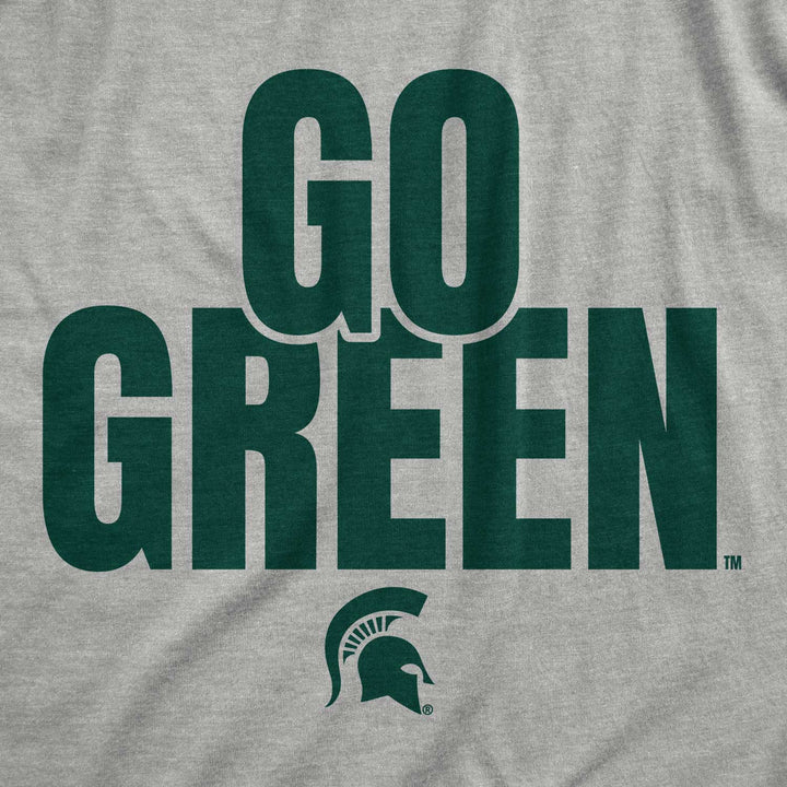 Grey Michigan State Shirt with Go Green