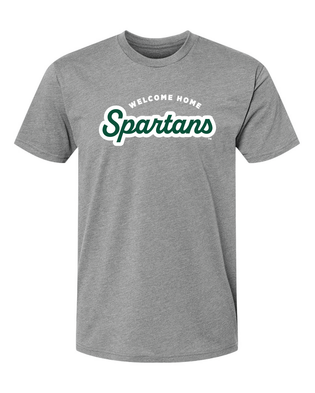 MSU Homecoming | Welcome Home Spartans Unisex Adult Grey T-Shirt