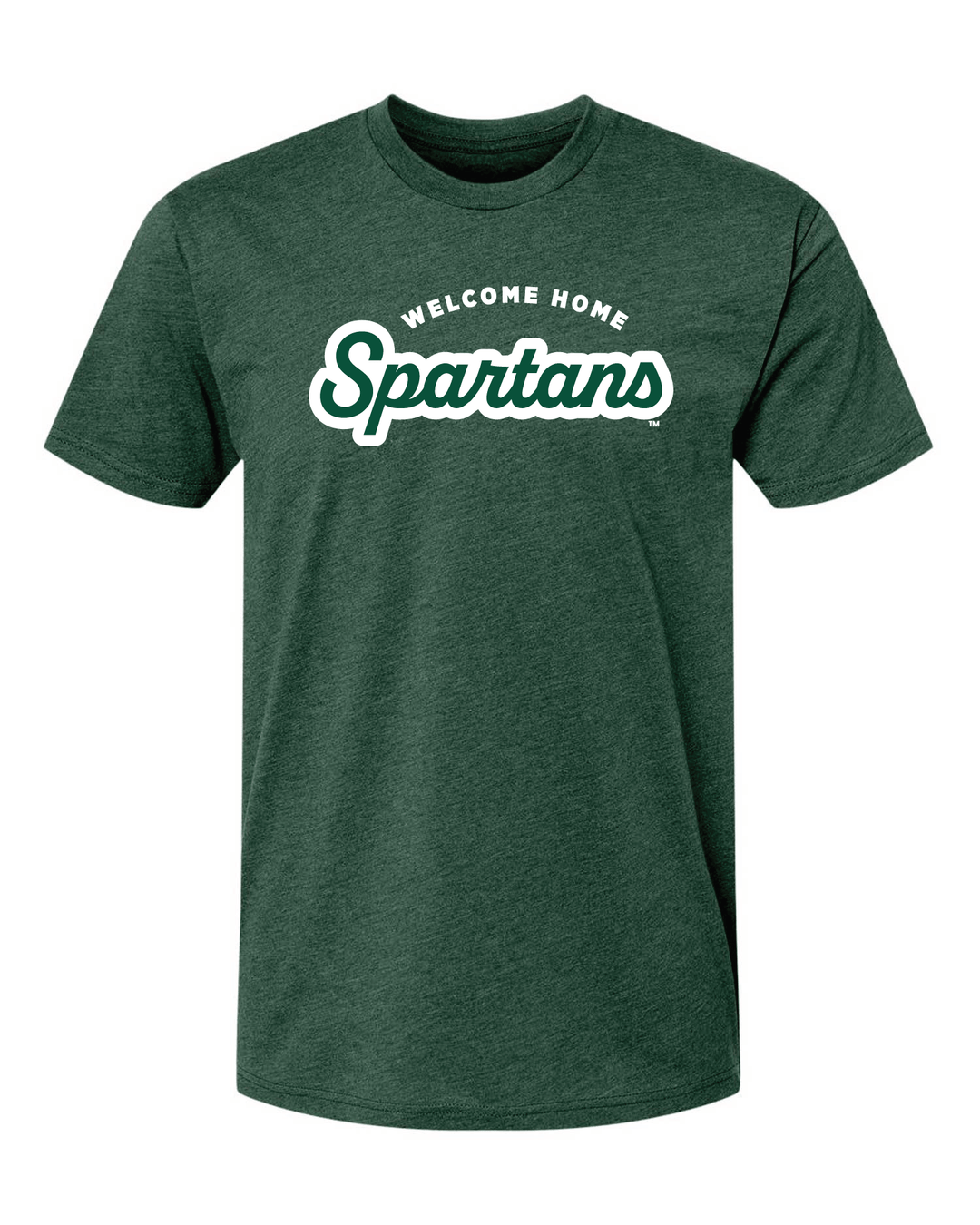 MSU Homecoming | Welcome Home Spartans Unisex Adult Green T-Shirt