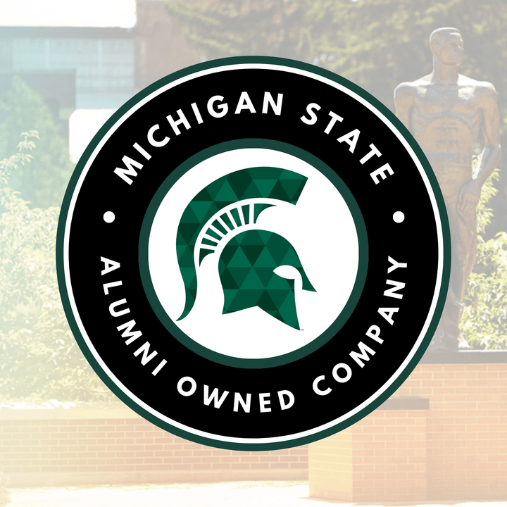 Michigan State Hockey Sticks Green Sweatshirt