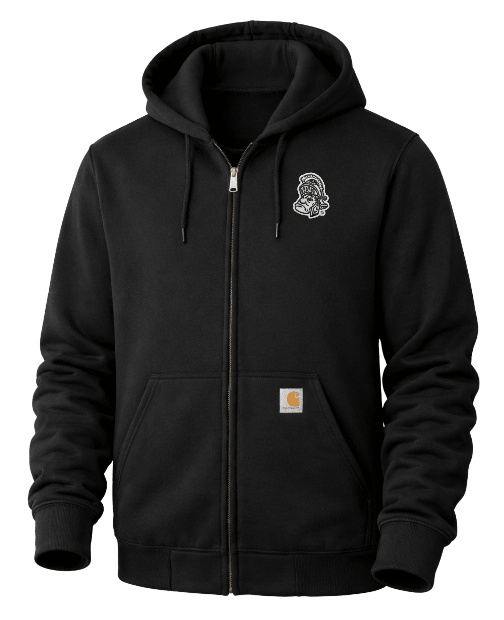 MSU Gruff Sparty Full Zip-up Carhartt Sweatshirt - Black – Nudge