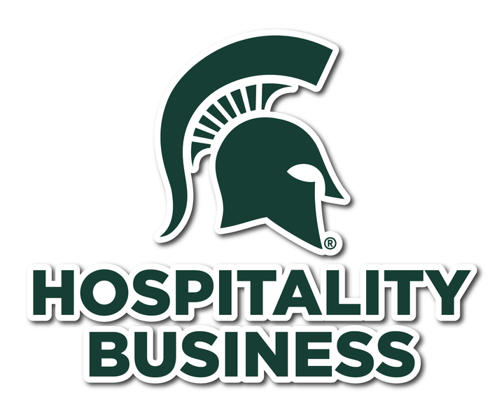 Michigan State Hospitality Business Car Decal