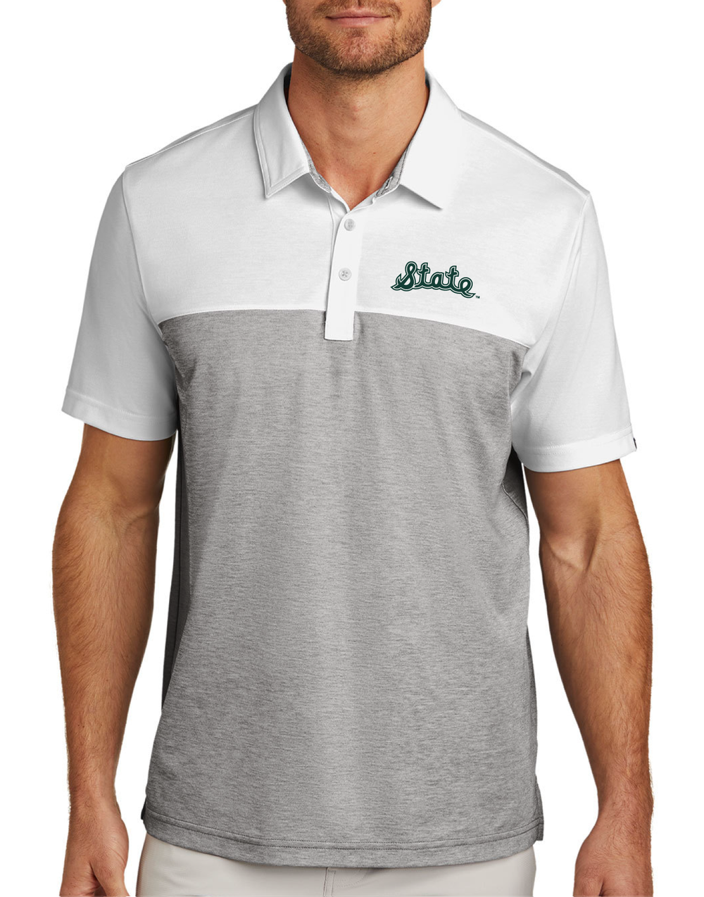 Michigan State Vintage Polo with Cursive State logo