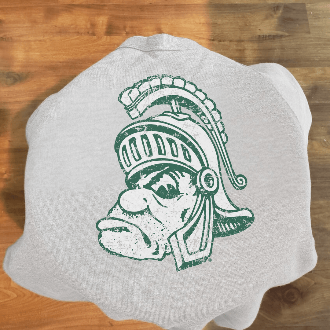 Vintage Michigan State Crewneck Sweatshirt with Gruff Sparty Print