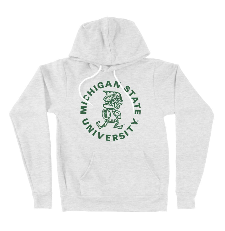 Michigan State Sweatshirt - Tough Sparty White Hoodie