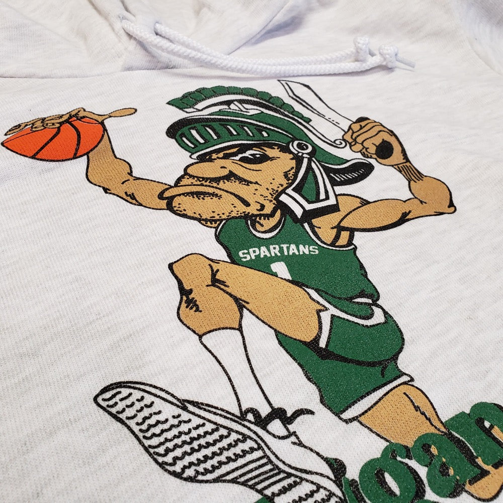 Michigan State Dunking Gruff Sparty Hoodie from Nudge Printing