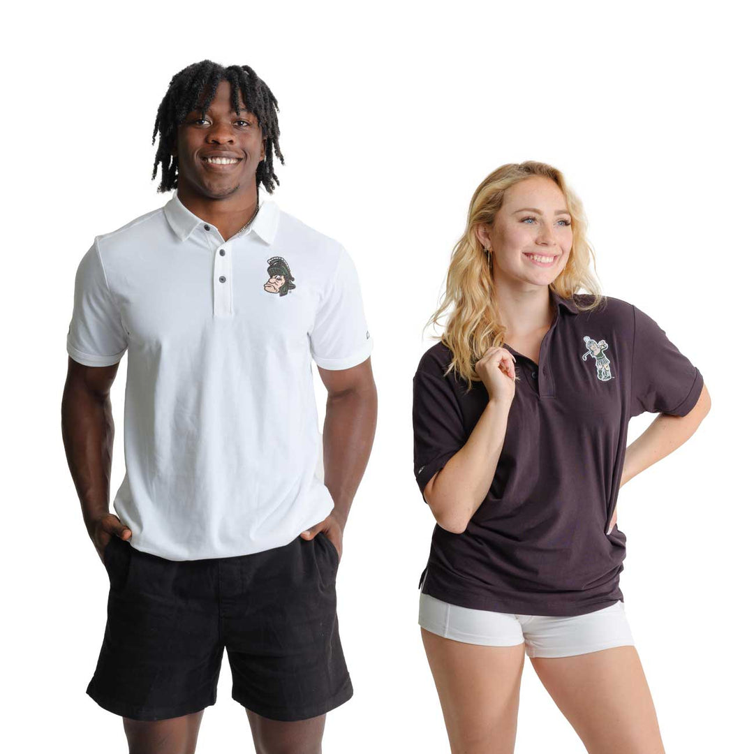 Michigan State Polos with Models from Nudge Printing