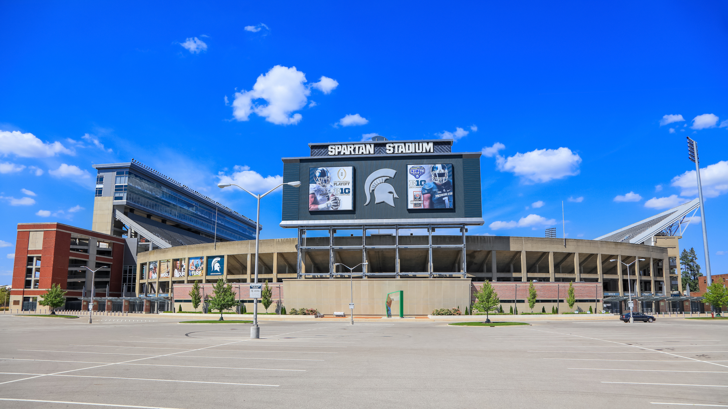 Michigan State University Football Stadium Collection Header for Nudge Printing