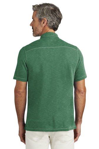 Michigan State Tommy Bahama Branded Polo from Nudge Printing on male model back view