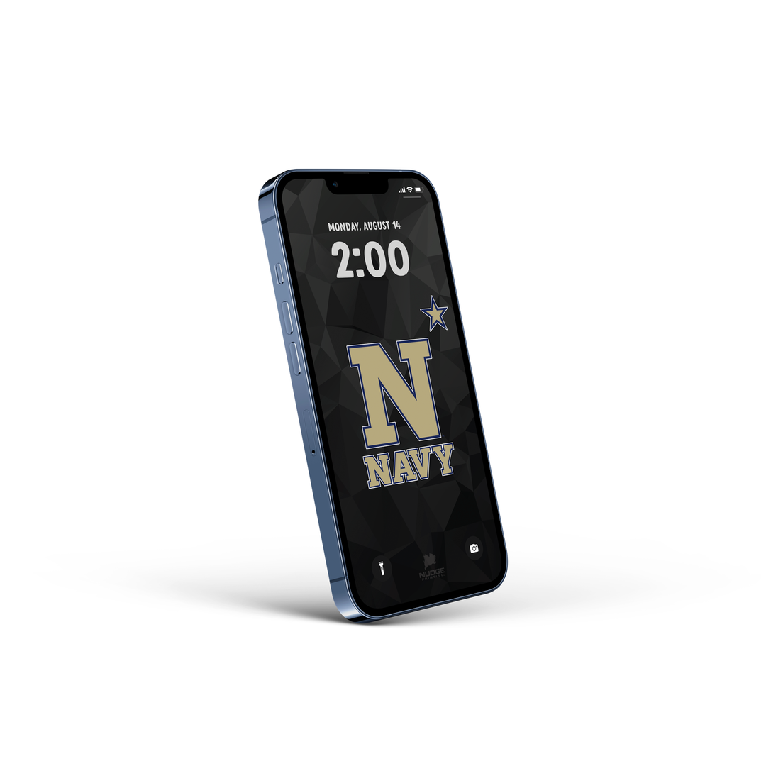 FREE | United States Naval Academy N North Star Logo Phone Wallpaper Download