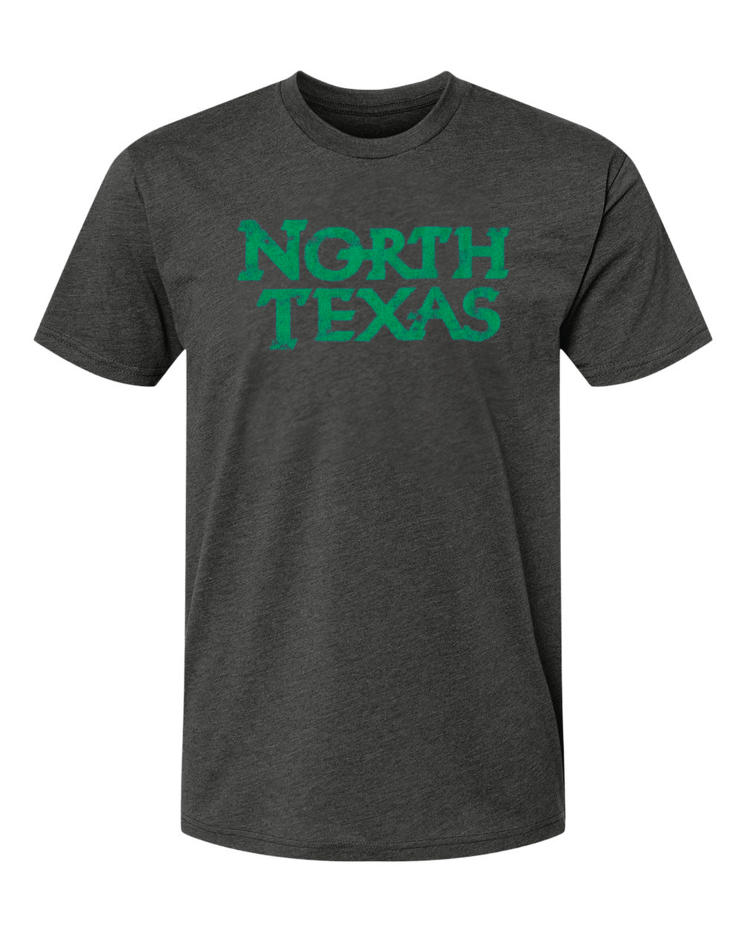 University of North Texas Mean Green Apparel Short Sleeve Dark Grey Heather Charcoal Shirt Tshirt
