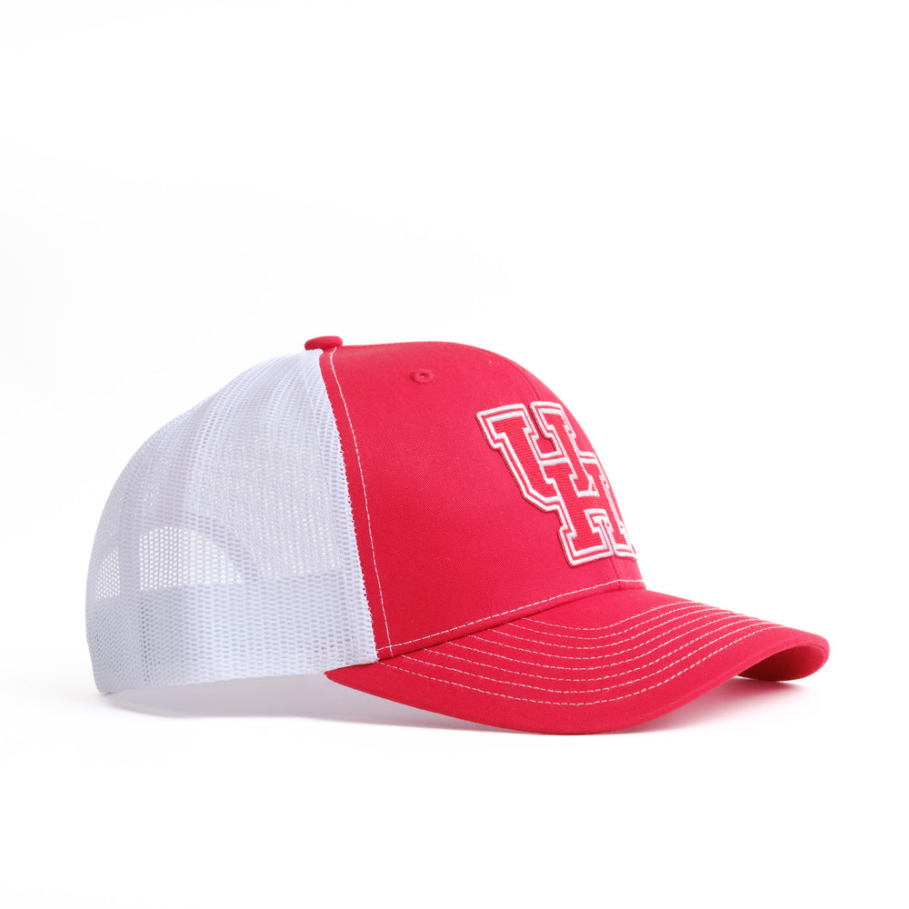 Angled view of University of Houston Red UH Hat