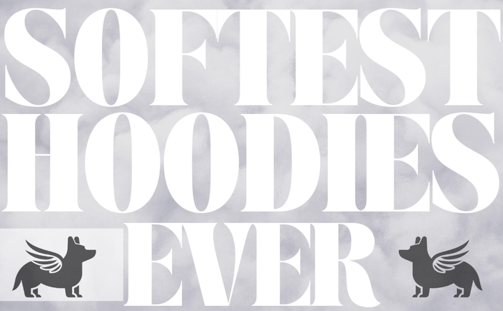 Softest hoodies ever graphic for Nudge Printing.