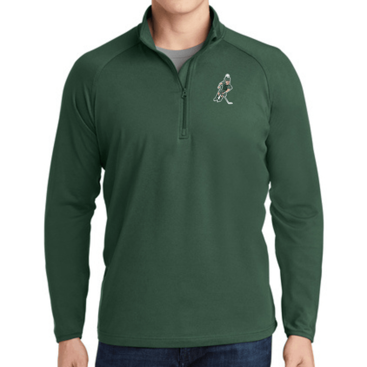 Michigan State University Hockey Sparty Green Quarter-zip