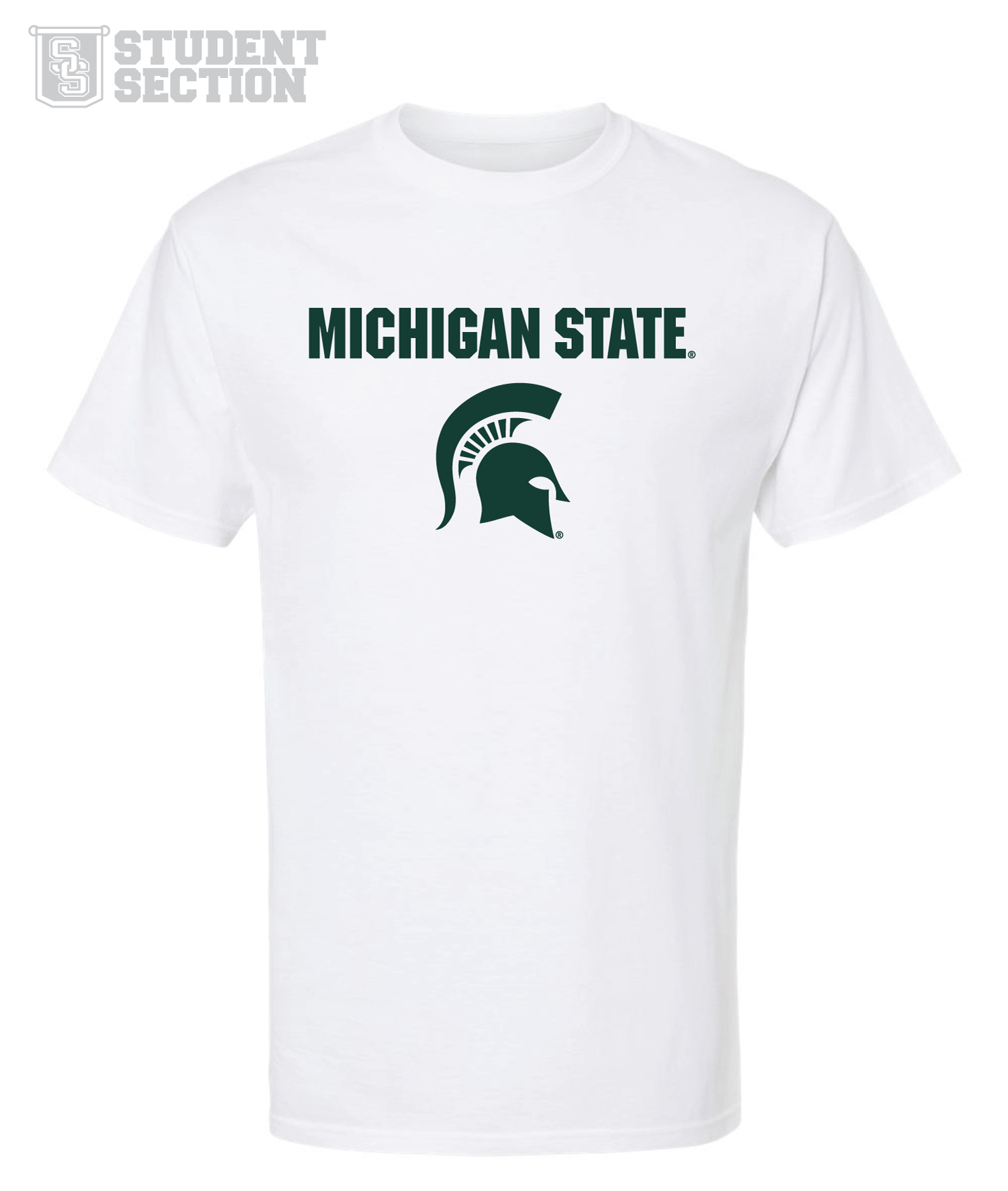 Budget Friendly | White Michigan State Unisex T-Shirt - Nudge Printing