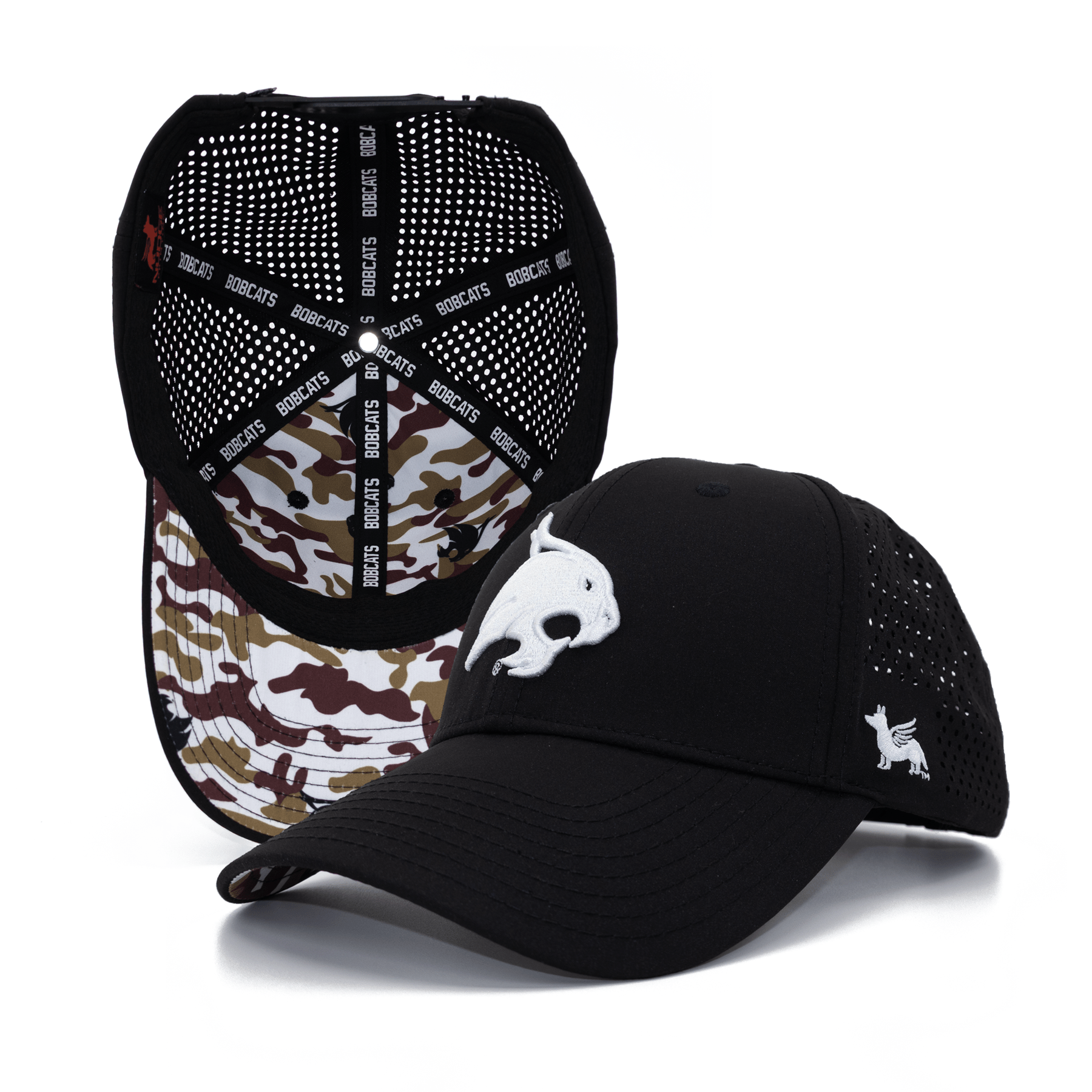 NEW SOUTH TEXAS TREASURES women\'s leopard y trucker cap in black with camo mesh Leopard Trucker Hat – Sweet Texas Treasures main image 3