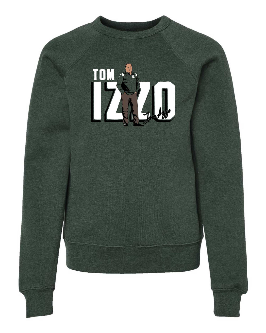 Youth Michigan State Tom Izzo Crewneck Sweatshirt