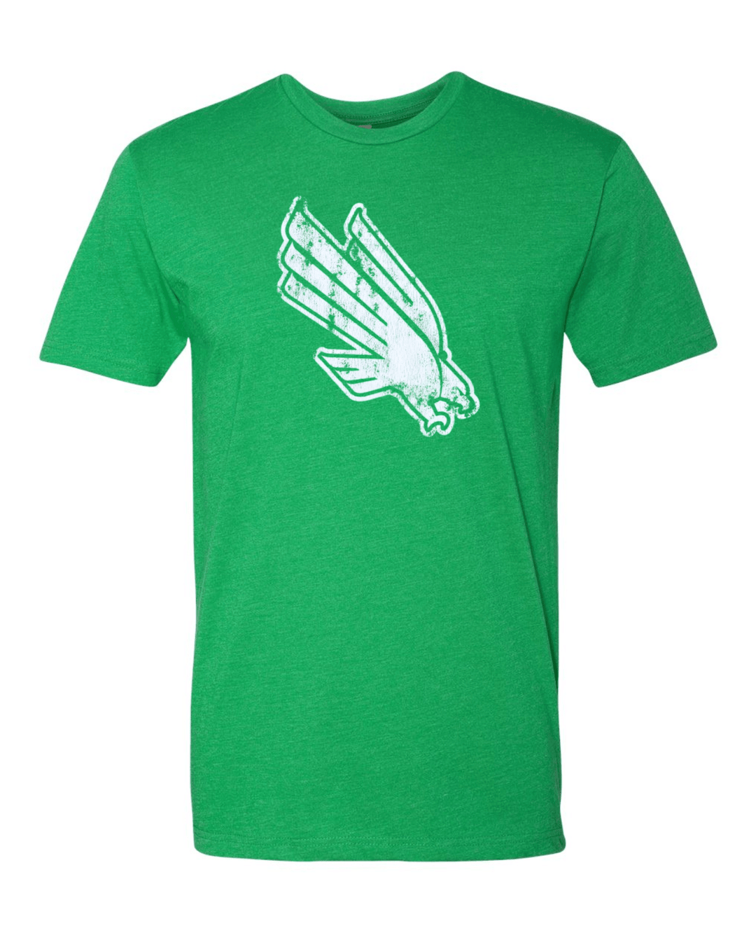 University of North Texas Mean Green Diving Eagle Logo T-shirt (Kelly Green
