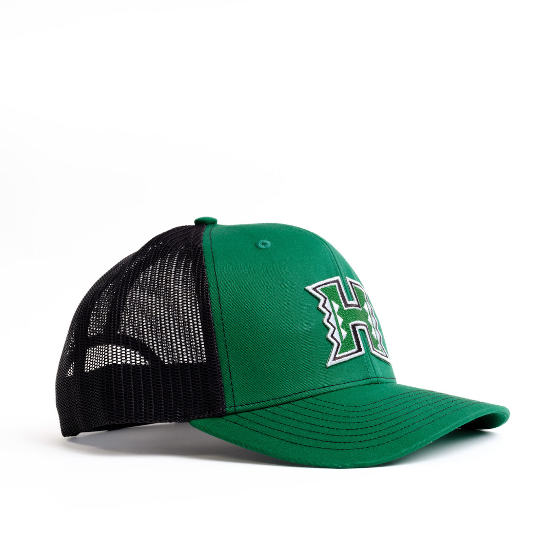 University of Hawaii Hat - Green and Black Trucker