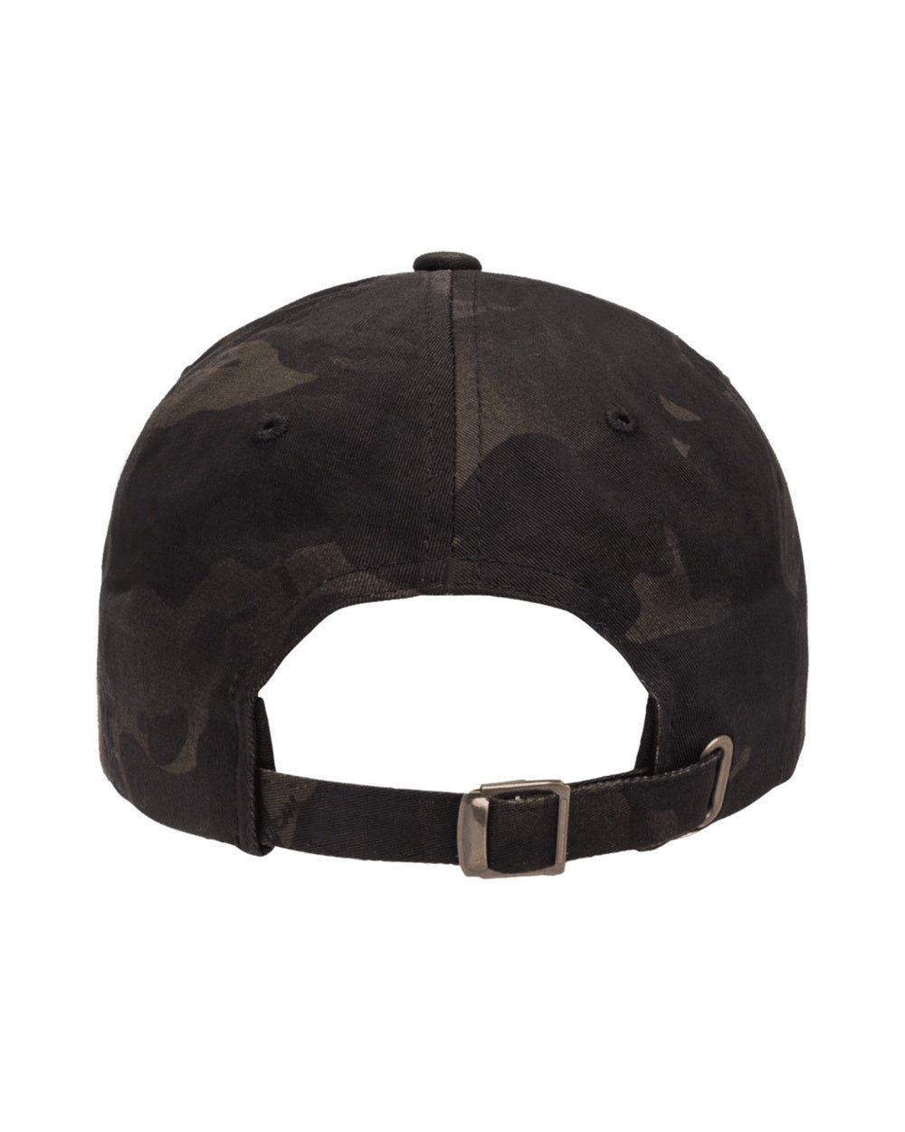 Back of West Point Black Camo Dad Hat from Nudge Printing