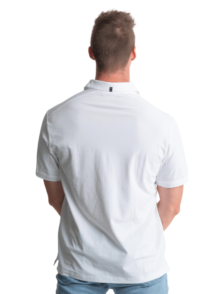 Michigan State University Spartans Golfing Sparty OGIO Unisex Polo - White