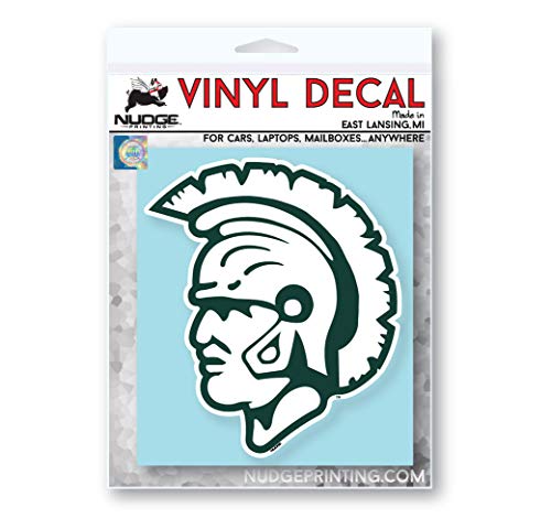Michigan State University Spartans 1965 Football Helmet Car Decal - Nudge Printing