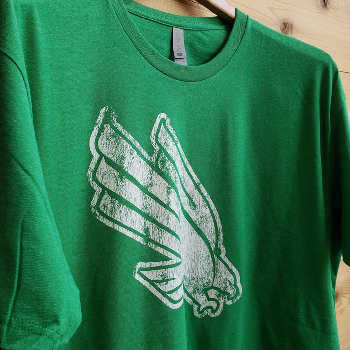 University of North Texas Mean Green Diving Eagle Logo T-shirt (Kelly Green)