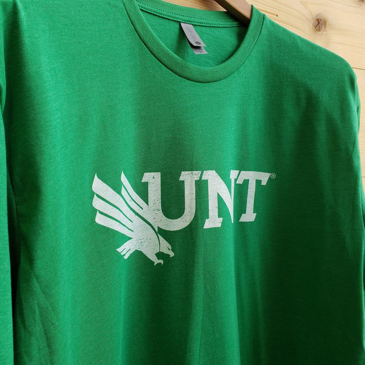 University of North Texas Mean Green Block UNT Logo Unisex T-shirt (Kelly)