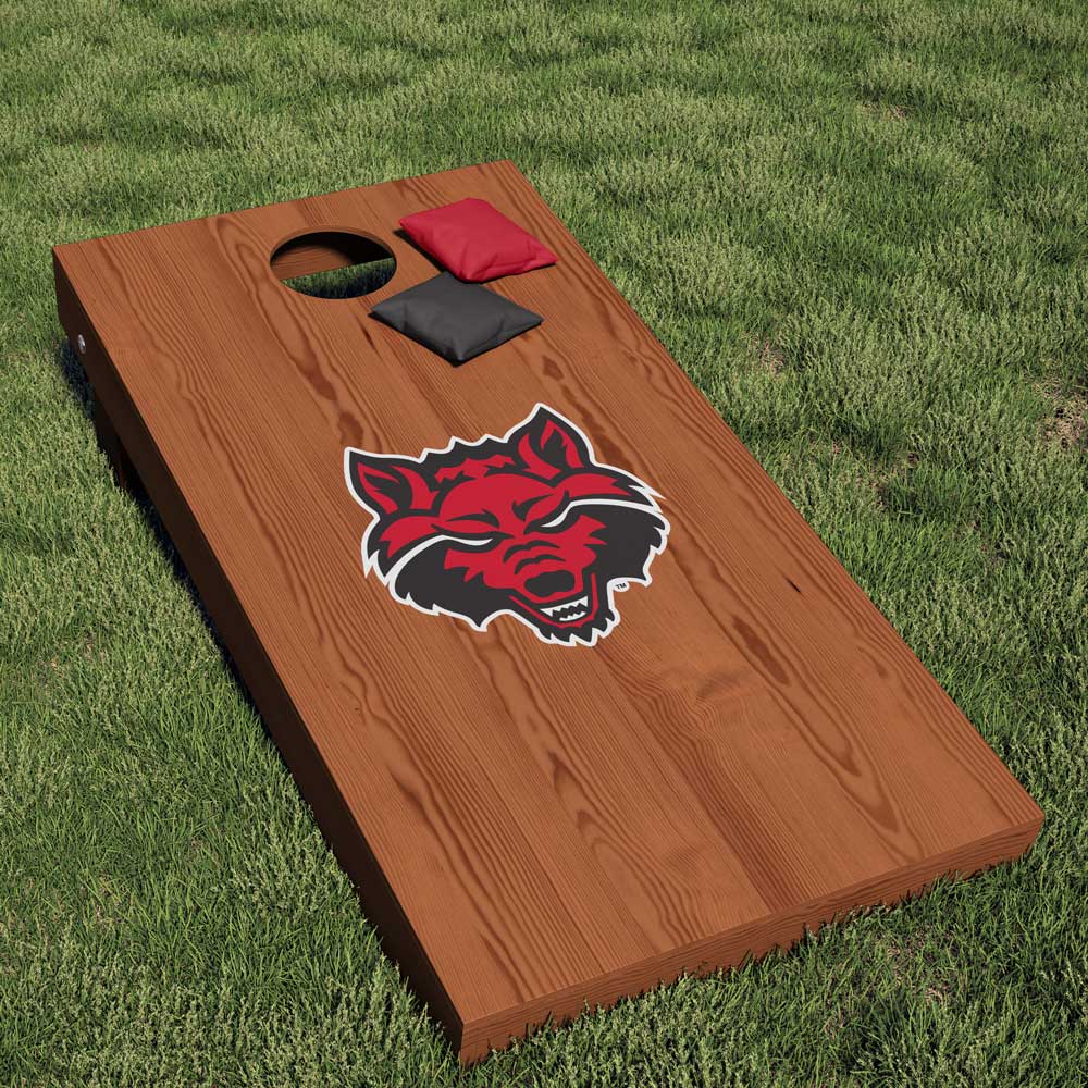 Arkansas State University Wolf Corn Hole Decal